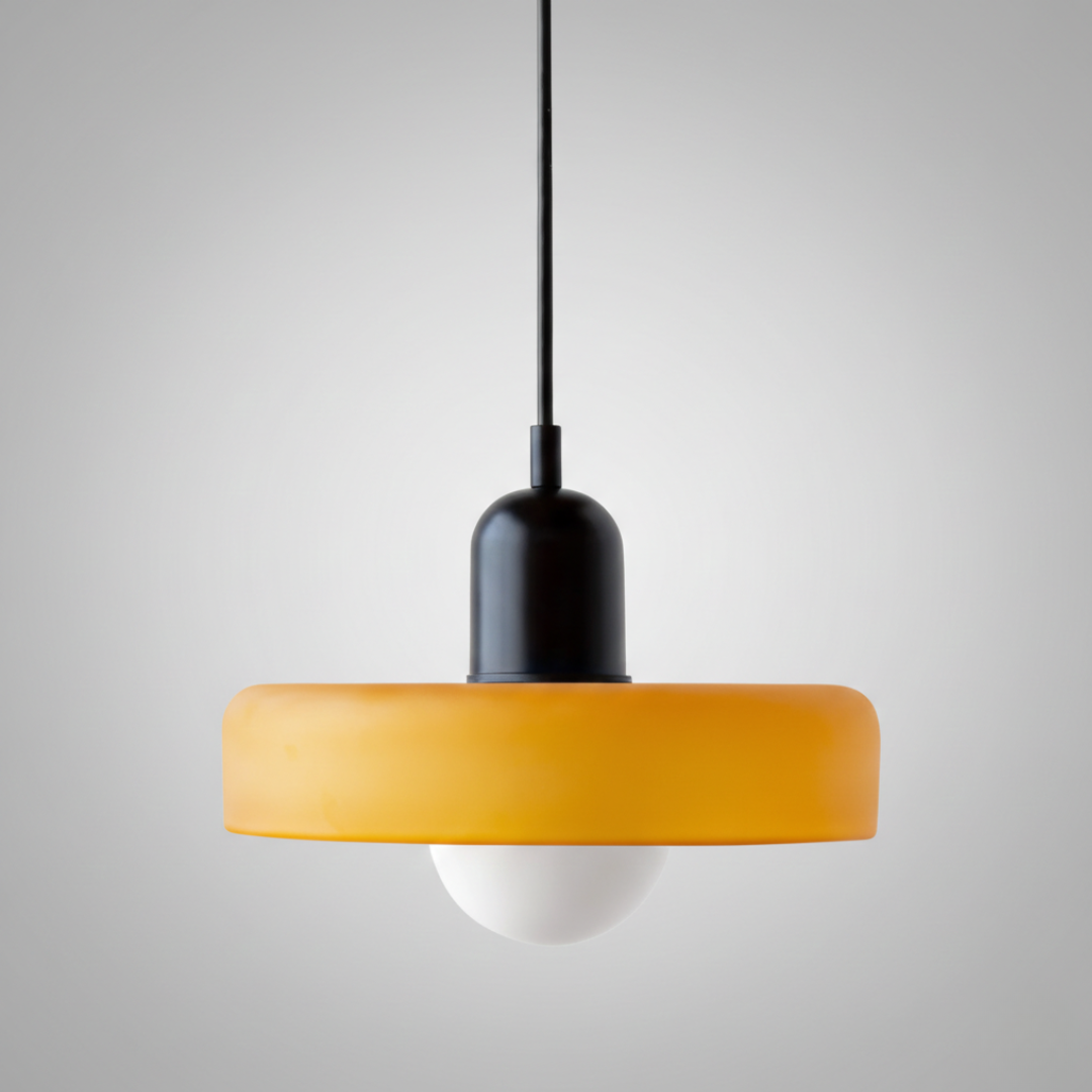 Retro Glass Pendant Light 25cm – Color Hanging Lamp