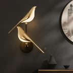 Modern Gold Bird Wall Lamp