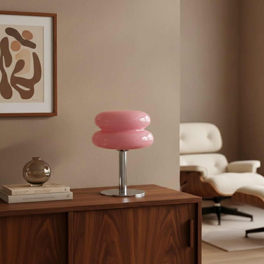 Aurelio Orbit Table Lamp – Modern Bauhaus Glass Design