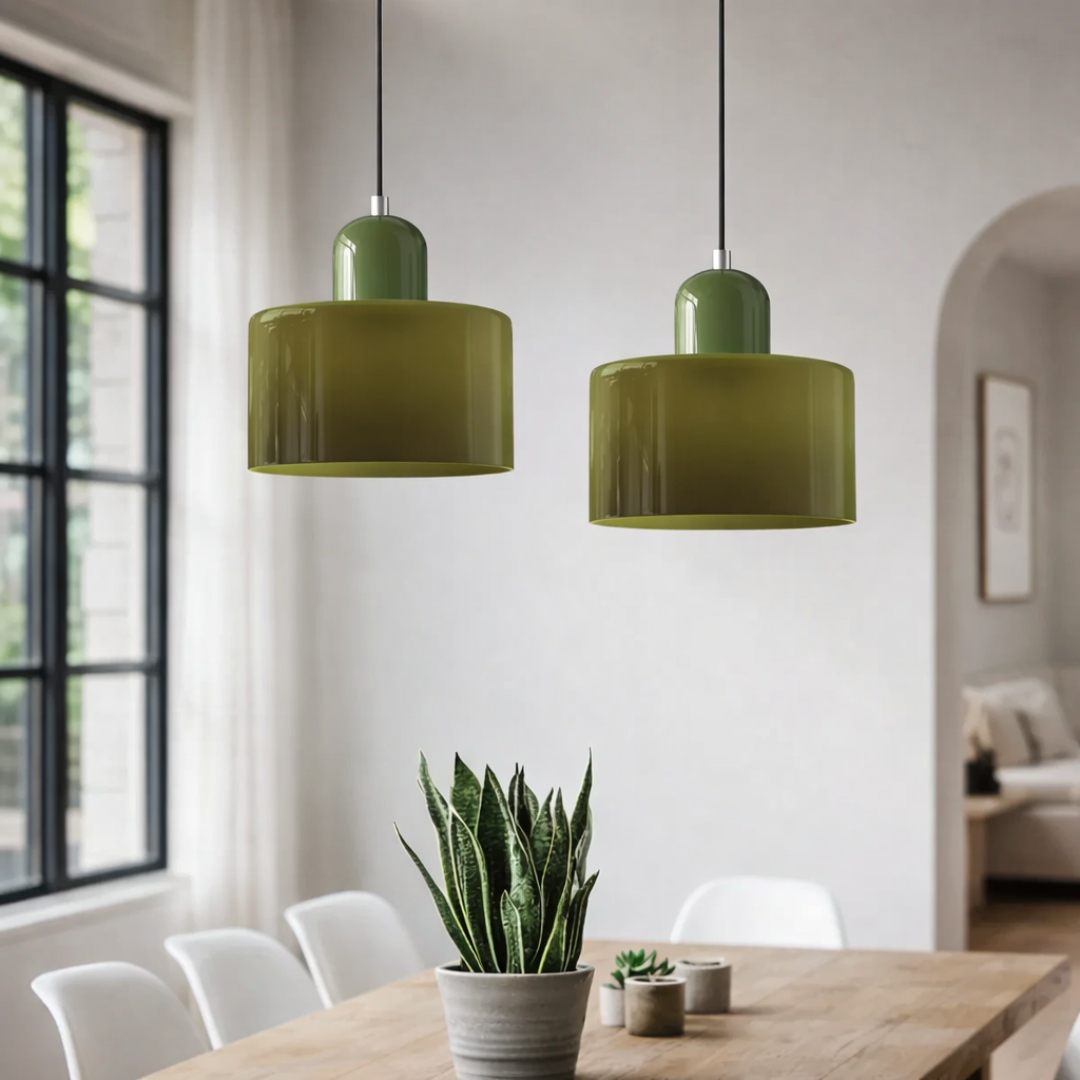 Retro Glass Pendant Light – 15cm x 17cm