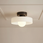 Bauhaus Glass Flush Mount Ceiling Light
