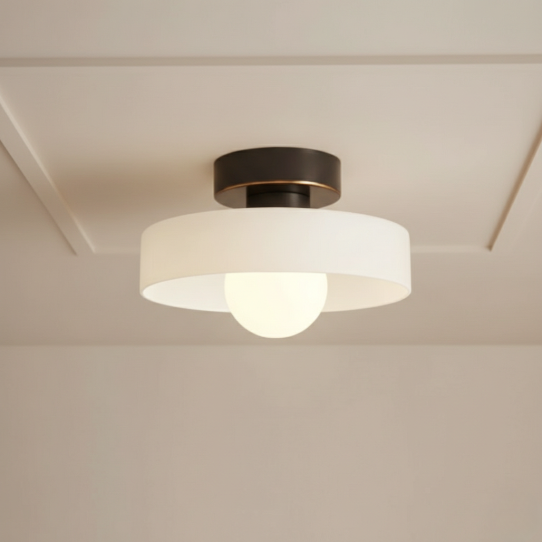 Bauhaus Glass Flush Mount Ceiling Light