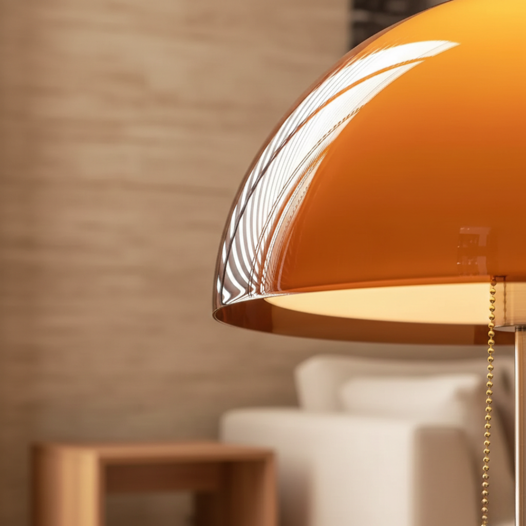 Amber Dome Floor Lamp
