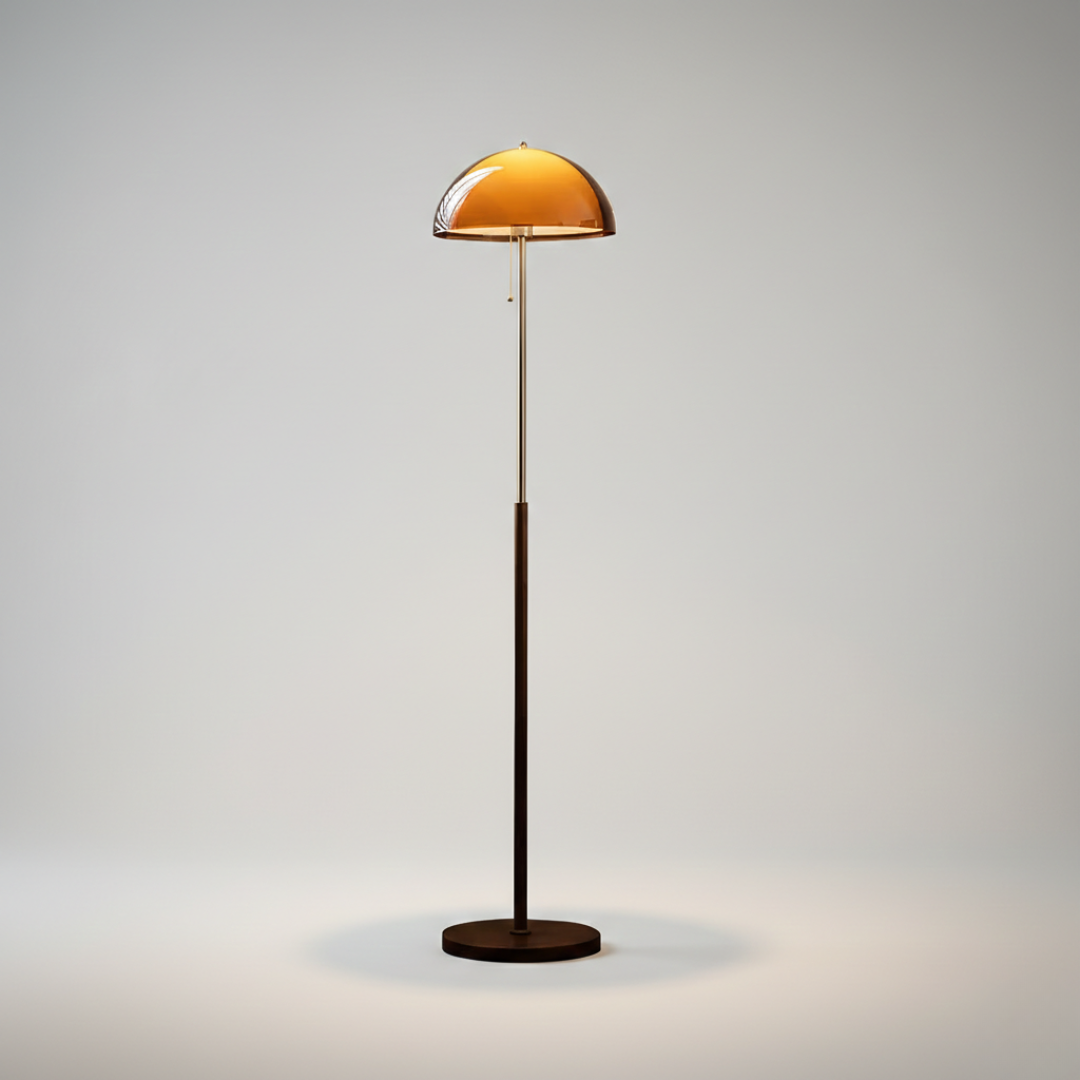 Amber Dome Floor Lamp