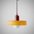 Retro Glass Pendant Light 25cm – Color Hanging Lamp