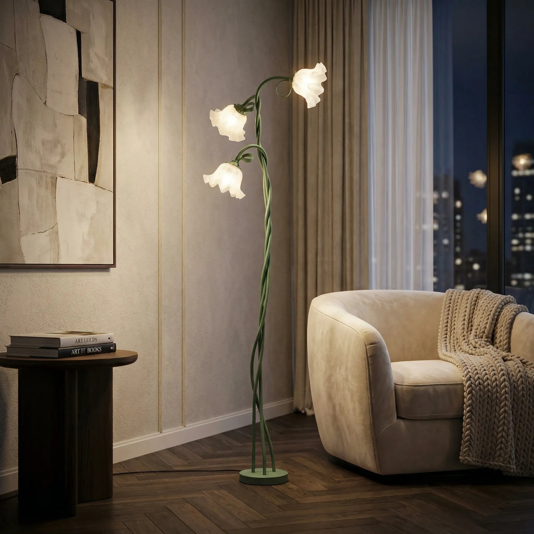 Floriven - Floral Sculptural Multi-Head Floor Lamp