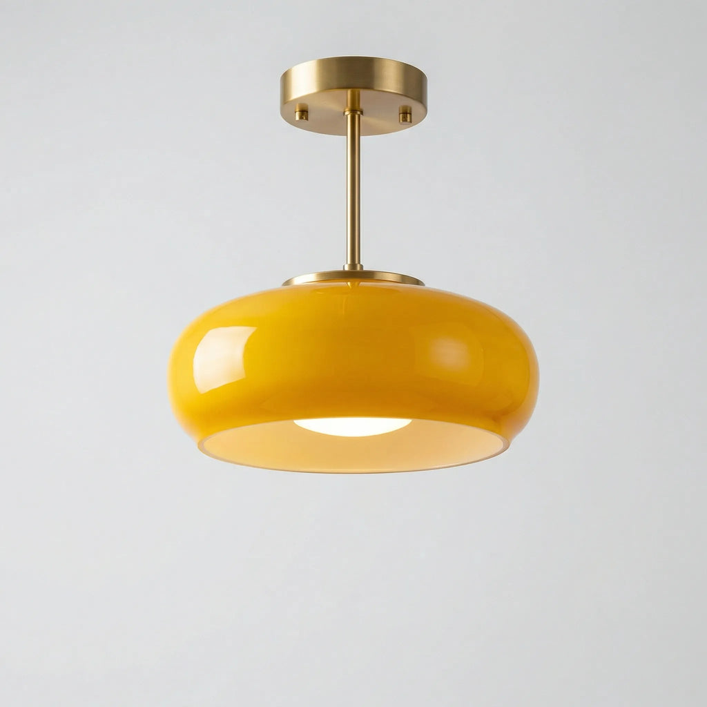 Lumaris - Retro Bauhaus Disc Ceiling Lamp