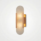 Lumevara - Elongated Alabaster Wall Sconce With Brass Fittings