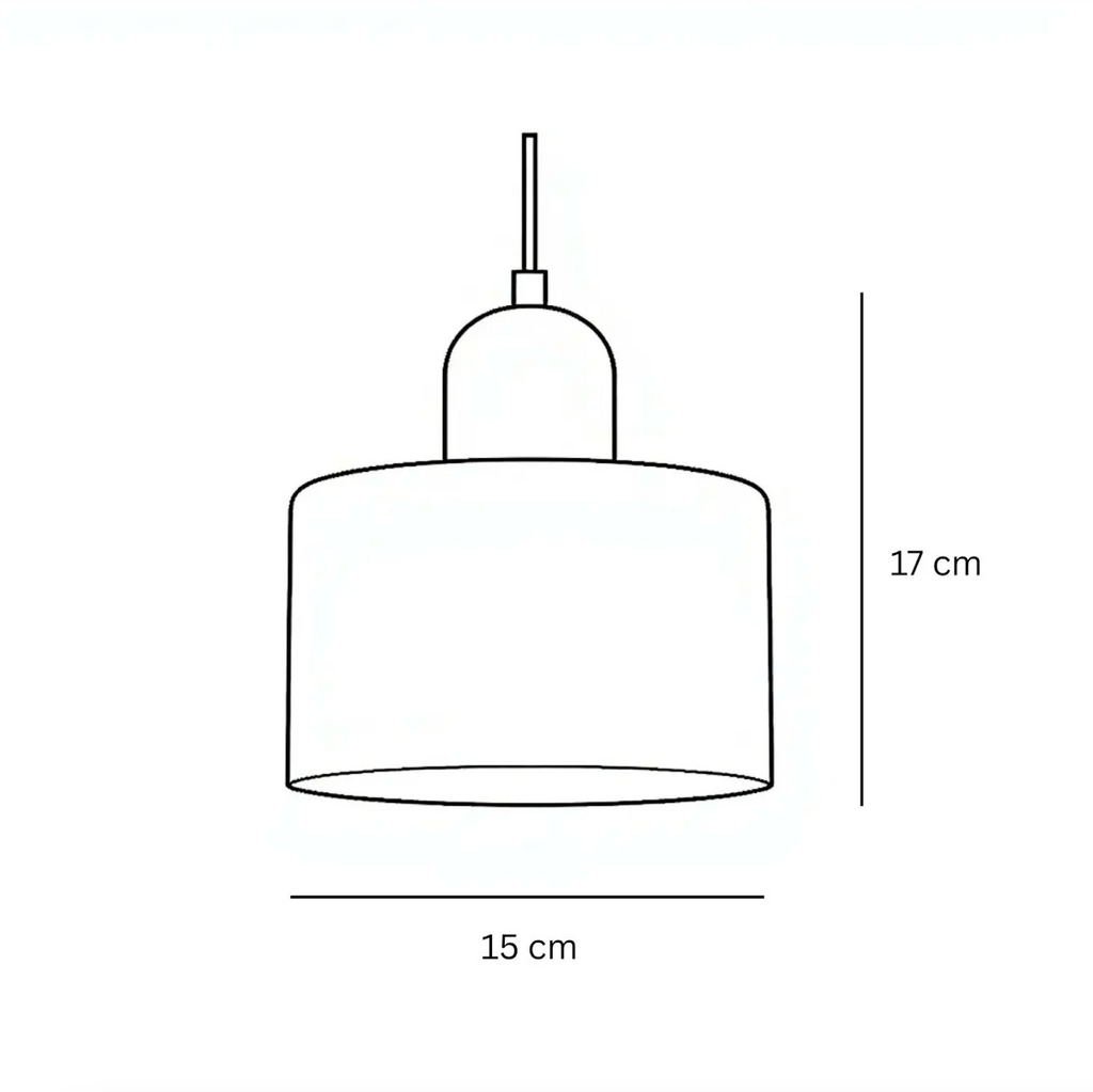 Retro Glass Pendant Light – 15cm x 17cm