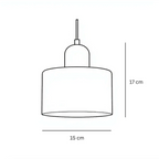 Retro Glass Pendant Light – 15cm x 17cm