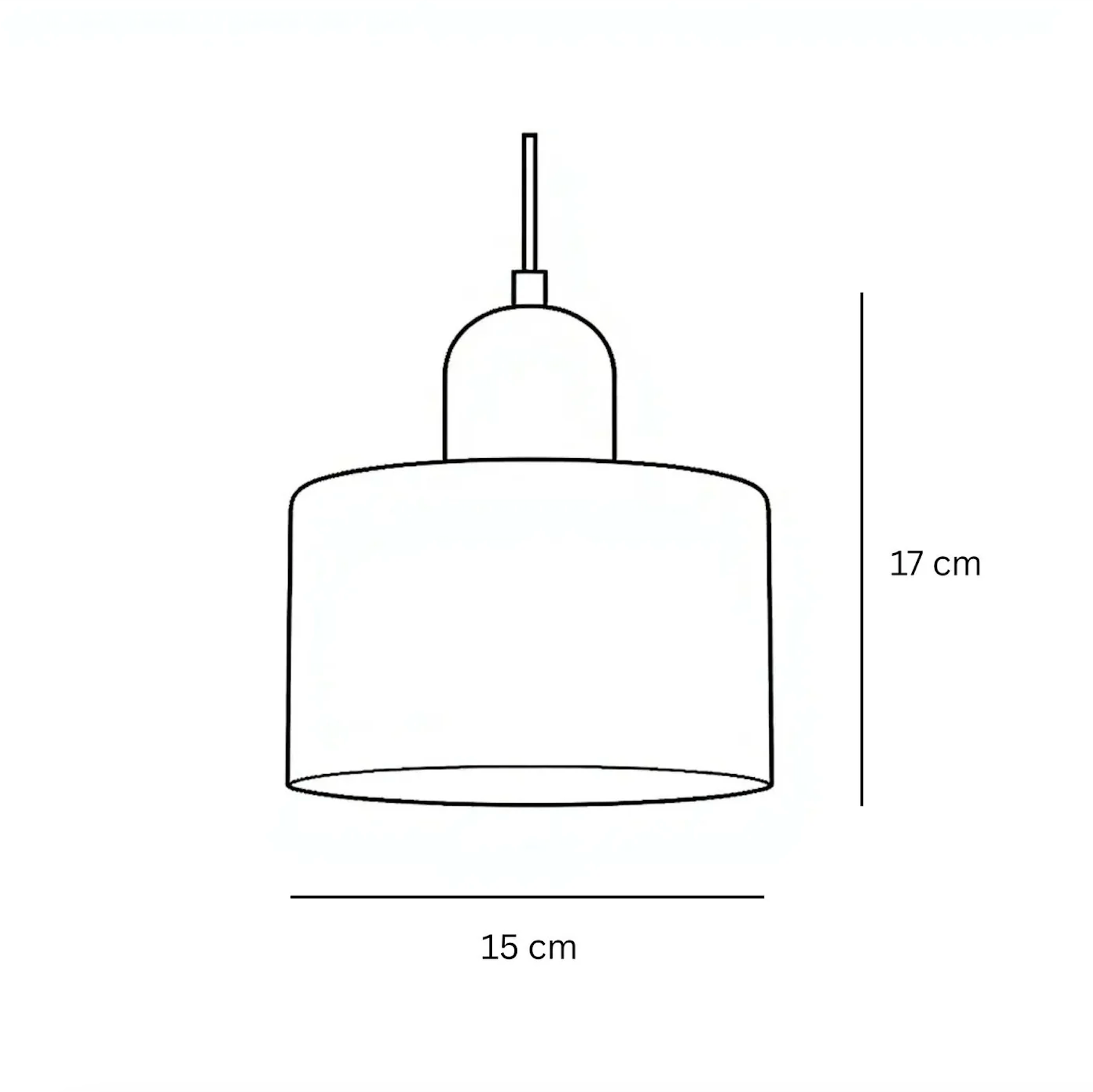 Retro Glass Pendant Light – 15cm x 17cm