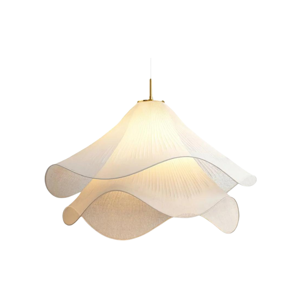 Wavlume - Japandi-Style Fabric Pendant Light